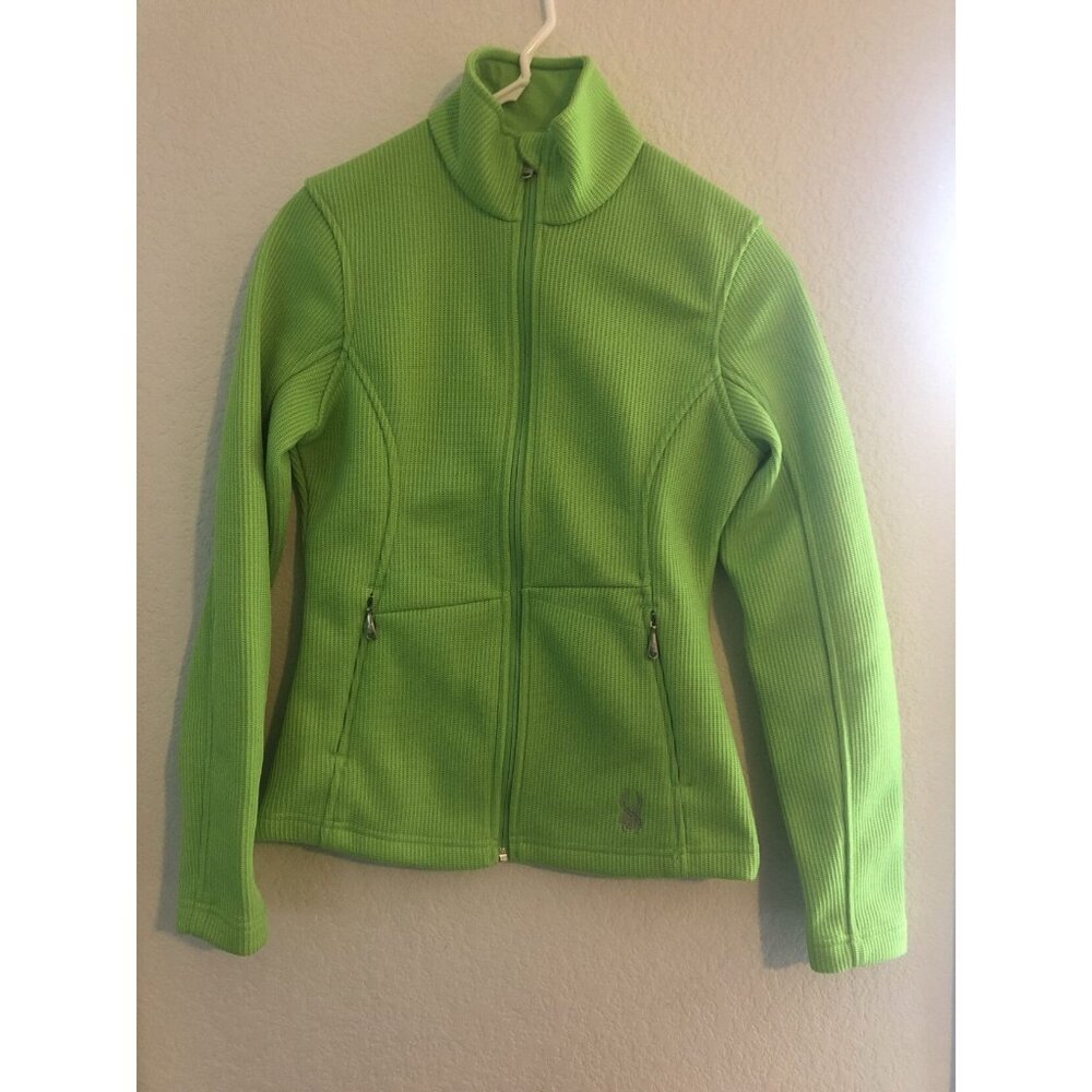 Spyder Women's Size Small Bright Green Core Sweater